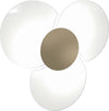 Plafoniera-Contemporanea-Clover-Metallo-Sabbia-Vetro-Bianco-6-Luci-E27