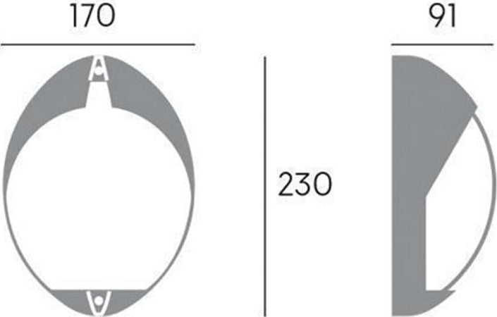Plafoniera-Contemporanea-Cocoup-Alluminio-Bianco-1-Luce-Led-7W-4000K