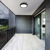 Plafoniera-Contemporanea-Da-Esterno-Argolis-2-Led-Acciaio-Nero