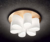 Plafoniera-Contemporanea-Daisy-Metallo-Oro-6-Luci-E27
