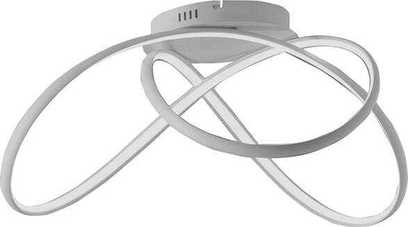 Plafoniera-Contemporanea-Dizzy-Metallo-Bianco-Led-32W