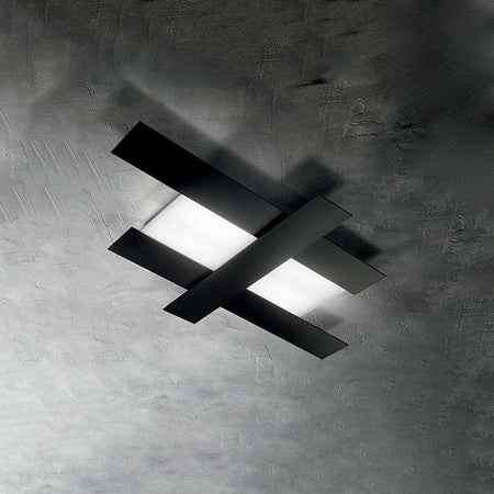 Plafoniera-Contemporanea-Doha-Alluminio-Nero-1-Luce-Led-30W