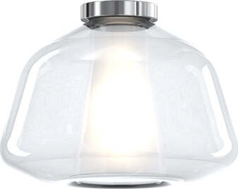 Plafoniera-Contemporanea-Double-Skin-Alpha-Metallo-Cromo-Vetro-Trasp.-1-Luce-E27