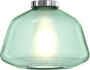Plafoniera-Contemporanea-Double-Skin-Alpha-Metallo-Verde-Vetro-Cromo-1-Luce-E27