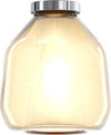Plafoniera-Contemporanea-Double-Skin-Beta-Metallo-Cromo-Vetro-Ambra-1-Luce-E27