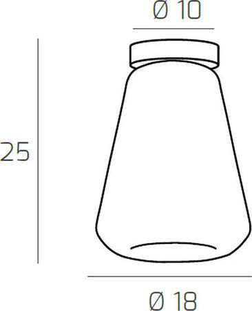 Plafoniera-Contemporanea-Double-Skin-Gamma-Metallo-Cromo-Vetro-Trasp.-1-Luce-E27