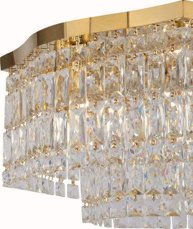 Plafoniera-Contemporanea-Dune-Metallo-Oro-6-Luci