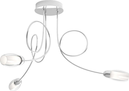 Plafoniera-Contemporanea-Feeling-Net-Metallo-Cromo-Vetro-Trasparente-3-Luci-G9