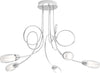 Plafoniera-Contemporanea-Feeling-Net-Metallo-Cromo-Vetro-Trasparente-5-Luci-G9