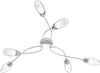 Plafoniera-Contemporanea-Feeling-Net-Metallo-Cromo-Vetro-Trasparente-6-Luci-G9