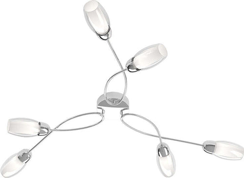 Plafoniera-Contemporanea-Feeling-Net-Metallo-Cromo-Vetro-Trasparente-6-Luci-G9