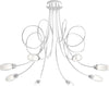 Plafoniera-Contemporanea-Feeling-Net-Metallo-Cromo-Vetro-Trasparente-8-Luci-G9