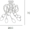 Plafoniera-Contemporanea-Feeling-Net-Metallo-Cromo-Vetro-Trasparente-8-Luci-G9
