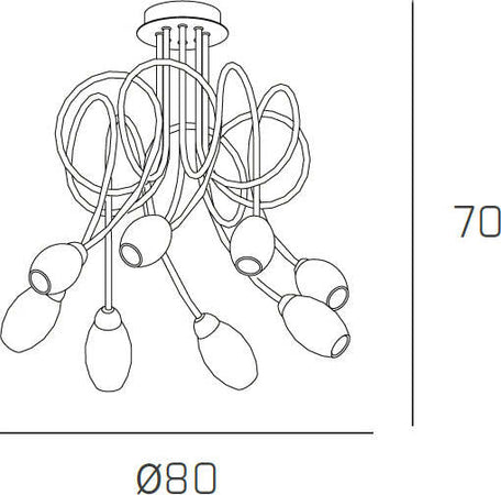 Plafoniera-Contemporanea-Feeling-Net-Metallo-Cromo-Vetro-Trasparente-8-Luci-G9