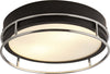 Plafoniera-Contemporanea-Fenice-Acciaio-Nero-E-Cromo-Vetro-2-Luci-E14-30Cm