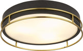 Plafoniera-Contemporanea-Fenice-Acciaio-Nero-Vetro-3-Luci-E14-40Cm