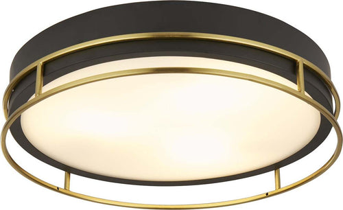 Plafoniera-Contemporanea-Fenice-Acciaio-Nero-Vetro-3-Luci-E14-40Cm