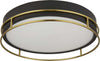 Plafoniera-Contemporanea-Fenice-Acciaio-Nero-Vetro-3-Luci-E14-40Cm