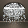 Plafoniera-Contemporanea-Flare-Metallo-Cromo-Cristallo-12-Luci-G9