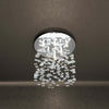 Plafoniera-Contemporanea-Flare-Metallo-Cromo-Cristallo-6-Luci-G9