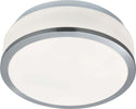 Plafoniera-Contemporanea-Formaggio-Acciaio-Argento-Vetro-Bianco-1-Luce-E27-23Cm