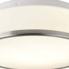 Plafoniera-Contemporanea-Formaggio-Acciaio-Argento-Vetro-Bianco-1-Luce-E27-28Cm
