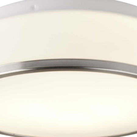Plafoniera-Contemporanea-Formaggio-Acciaio-Argento-Vetro-Bianco-1-Luce-E27-28Cm