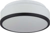 Plafoniera-Contemporanea-Formaggio-Acciaio-Bianco-Vetro-Nero-1-Luce-E27