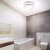 Plafoniera-Contemporanea-Formaggio-Acciaio-Cromo-Vetro-Bianco-1-Luce-E27-28Cm