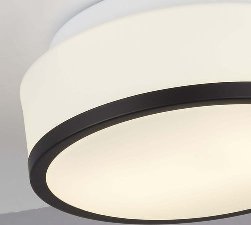 Plafoniera-Contemporanea-Formaggio-Acciaio-Nero-Vetro-1-Luce-E27