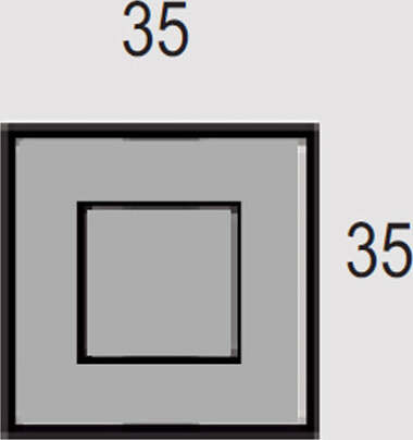 Plafoniera-Contemporanea-Frameplus-Metallo-Foglia-Oro-Led-36W