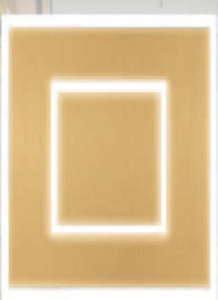 Plafoniera-Contemporanea-Frameplus-Metallo-Oro-Opaco-Led-42W