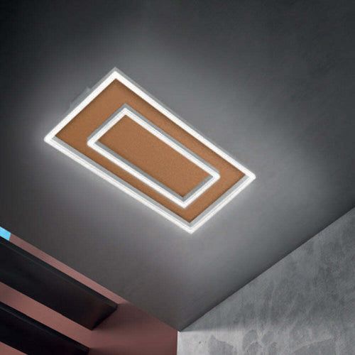 Plafoniera-Contemporanea-Frameplus-Metallo-Rame-Opaco-Led-56W
