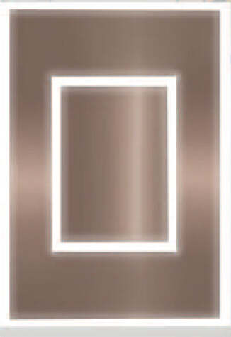 Plafoniera-Contemporanea-Frameplus-Metallo-Ruggine-Led-42W