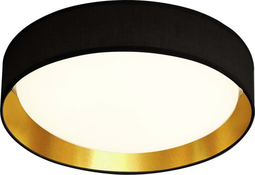 Plafoniera-Contemporanea-Gianna-Acciaio-Nero-Tessuto-Oro-Led-25W-3000K
