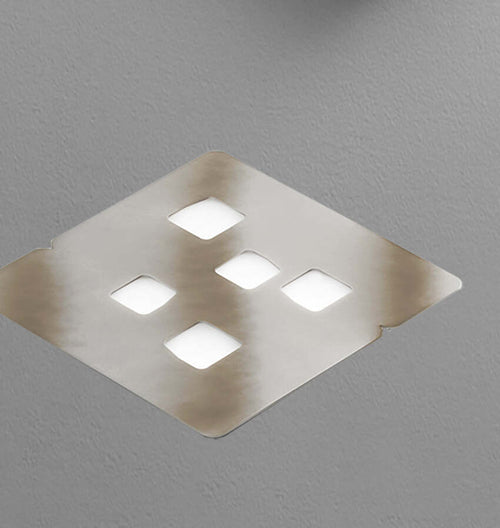 Plafoniera-Contemporanea-Giselle-Metallo-Bianco-E-Diffusore-Tortora-44Cm-5-Luci