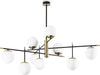 Plafoniera-Contemporanea-Gourmet-Metallo-Nero-9-Luci-E14