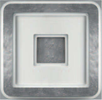 Plafoniera-Contemporanea-Halò-Metallo-Foglia-Argento-Led-35W