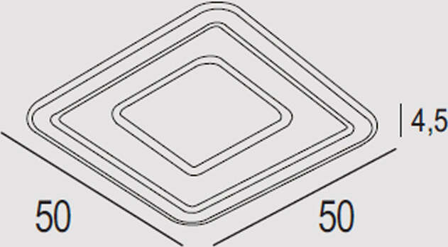 Plafoniera-Contemporanea-Halò-Metallo-Foglia-Argento-Led-46W