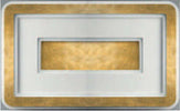 Plafoniera-Contemporanea-Halò-Metallo-Foglia-Oro-Led-45W
