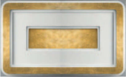 Plafoniera-Contemporanea-Halò-Metallo-Foglia-Oro-Led-45W