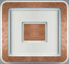 Plafoniera-Contemporanea-Halò-Metallo-Foglia-Rame-Led-35W