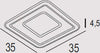 Plafoniera-Contemporanea-Halò-Metallo-Foglia-Rame-Led-35W