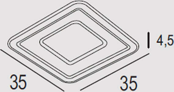 Plafoniera-Contemporanea-Halò-Metallo-Foglia-Rame-Led-35W