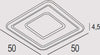 Plafoniera-Contemporanea-Halò-Metallo-Foglia-Rame-Led-46W