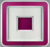 Plafoniera-Contemporanea-Halò-Metallo-Magenta-Led-35W