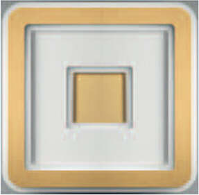 Plafoniera-Contemporanea-Halò-Metallo-Oro-Opaco-Led-35W