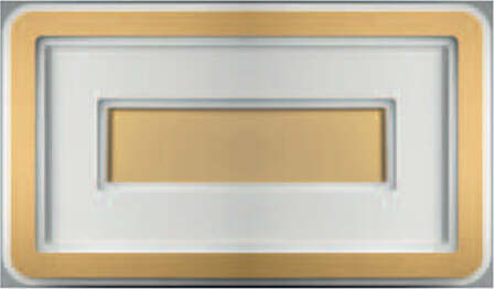 Plafoniera-Contemporanea-Halò-Metallo-Oro-Opaco-Led-45W