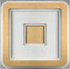 Plafoniera-Contemporanea-Halò-Metallo-Oro-Opaco-Led-46W