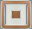 Plafoniera-Contemporanea-Halò-Metallo-Rame-Opaco-Led-46W